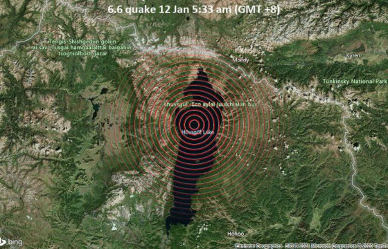 Хөвсгөл аймгийн Ханх суманд өчигдөр дөрвөн удаа газар хөдөлжээ