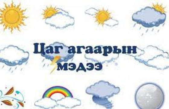 ЦАГ АГААР: Багавтар үүлтэй, бороо орохгүй