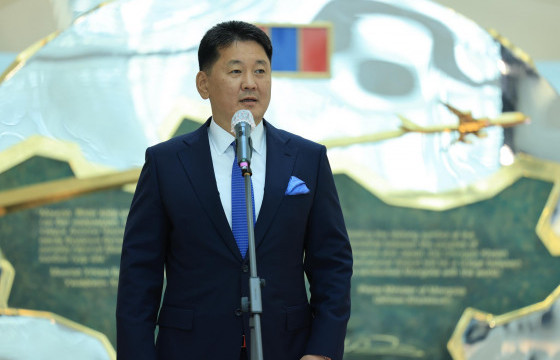 Монгол Улсын Ерөнхийлөгч У.Хүрэлсүх “Чингис хаан” олон улсын нисэх буудлын анхны нислэгийн ёслолд оролцож, үг хэллээ