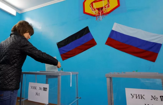 Украины эзлэгдсэн нутгийн ОХУ-д нэгтгэх санал сануулгад Оросын тал ялалт байгуулжээ