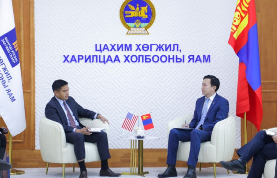 ЦХХХ-ны сайд Н.Учрал АНУ-аас Монгол Улсад суугаа онц бөгөөд бүрэн эрхт элчин сайдыг хүлээн авч уулзлаа