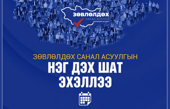 Зөвлөлдөх санал асуулгын нэг дэх шат эхэллээ