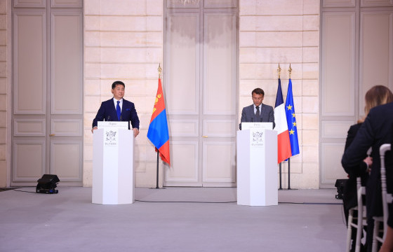 Монгол, Францын Төрийн тэргүүн нар хэвлэлд мэдээлэл өглөө