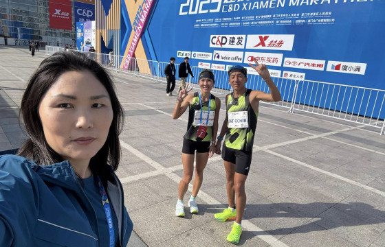 МУГТ Б.Сэр-Од, ОУХМ  Г.Хишигсайхан нар “Xiamen marathon-2025” марафонд оролцжээ