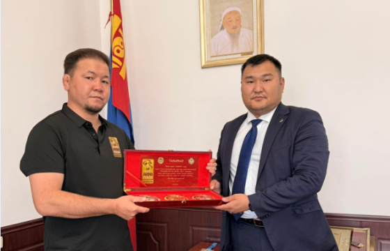 Жүдо бөхийн холбоо БТСУХ-д талархал илэрхийлэв