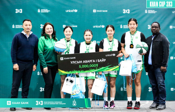 Сагсан бөмбөгийн “Khan Cup 3х3 -2025”-ын аваргууд тодров