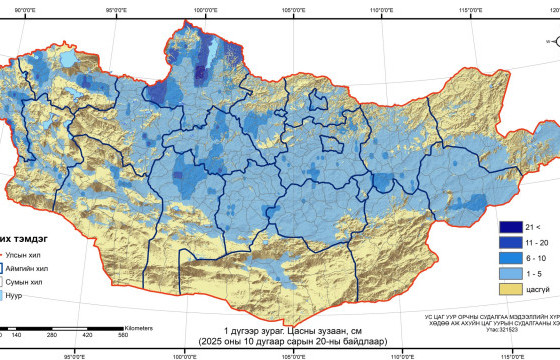 Нийт нутгийн 46 хувь цастай байна