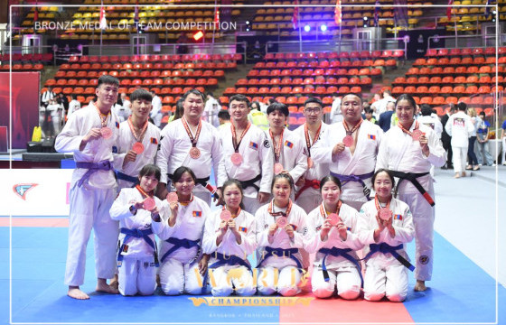 Монголын баг жюү жицү-гийн дэлхийн аваргаас хүрэл медаль хүртлээ