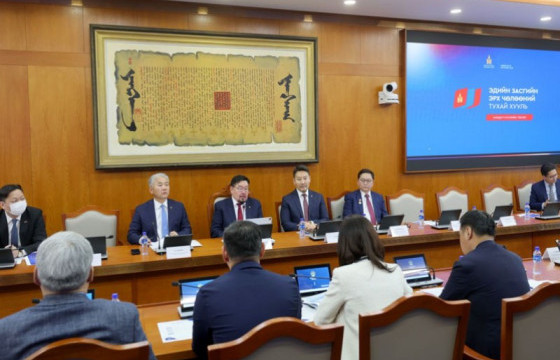 Эдийн засгийн эрх чөлөөний тухай хуулийн төслийг энэ сард багтаан УИХ-д өргөн барихаар ажиллаж байна