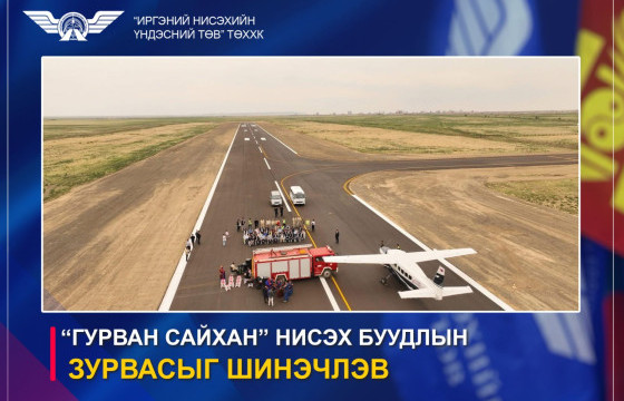 ГУРВАНСАЙХАН НИСЭХ БУУДЛЫН АЭРОДРОМЫН ХӨӨРЧ БУУХ ХУЧИЛТТАЙ ЗУРВАС, ЯВГАЛАХ ЗАМЫГ ШИНЭЧЛЭН АШИГЛАЛТАД ОРУУЛЛАА