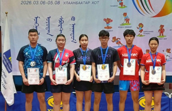 МУБИС-ийн ширээний теннисний баг оюутны спортын VII наадамд түрүүлэв