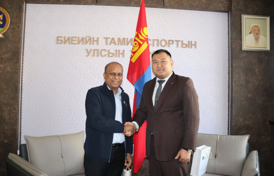 Азийн хөнгөн атлетикийн холбооны төлөөлөгчдийг хүлээн авч уулзлаа